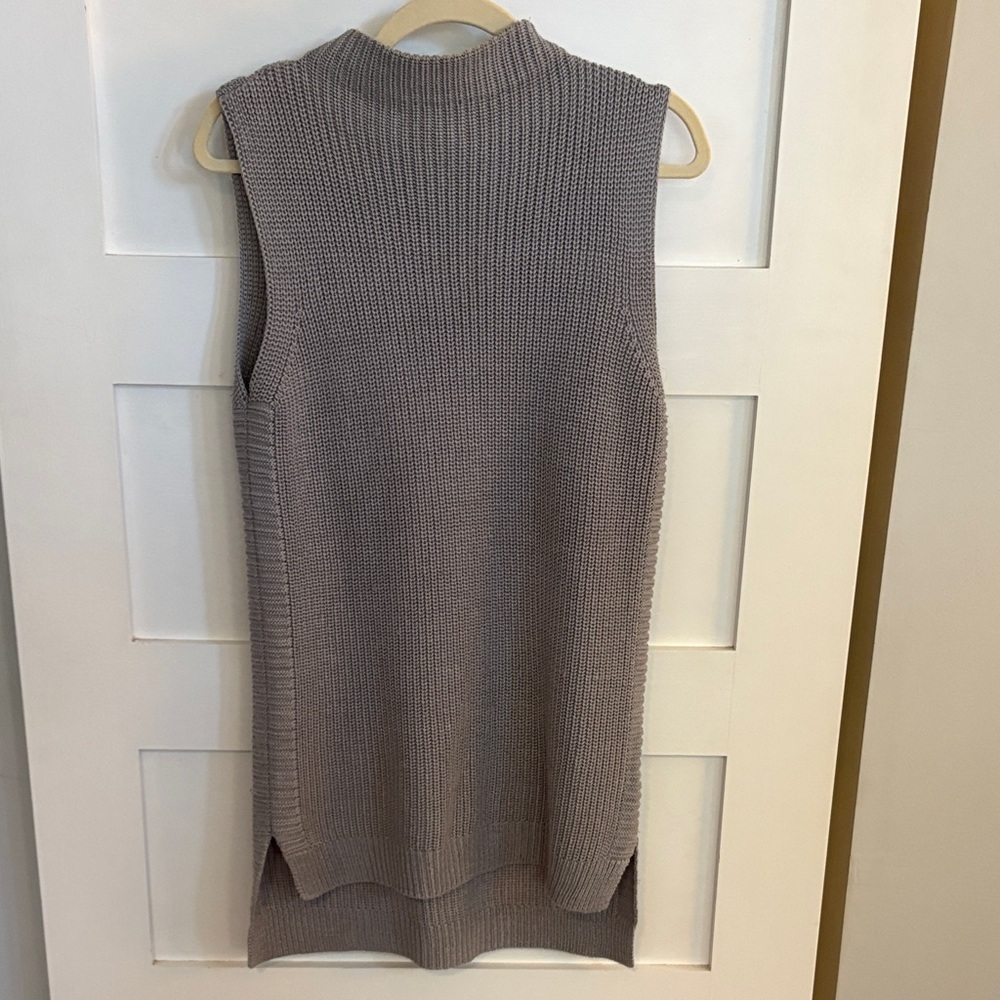 Tribal Gray Knit Sweater Vest